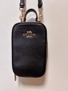 COACH スマホショルダーバッグ ブラックのサムネイル