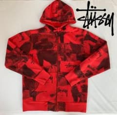 【希少デザイン】STUSSY  AUTHENTIC  ジップパーカーのサムネイル