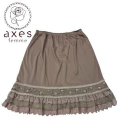 axes femme フレアスカート　巻きバラ　フリル　レース　ウエストゴムのサムネイル