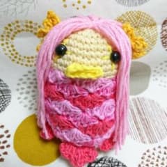 ＊ハンドメイド＊アマビエ様 あみぐるみのサムネイル