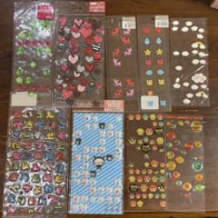 シール9枚セット 平成レトロ 当時物 サンエックス クーリア ぷっくり