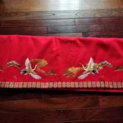 毛氈　45×7段　刺繍　松鶴 毛氈 45×7段 刺繍 松鶴 - メルカリ