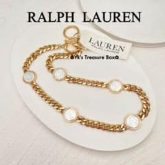W399/RALPH LAUREN/2色トーン RLLコイン チェーンネックレス - メルカリ