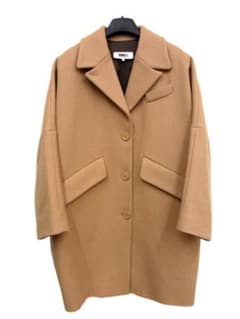 MM6 メゾンマルジェラ コクーンジャージーボアコート オーバーサイズ ベージュ MM6 KIDS エムエムシックス メゾンマルジェラ キッズ コート M60399