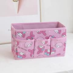 新品未使用！マイメロ♡ポケット付き収納ケース♡収納ボックス♡小物