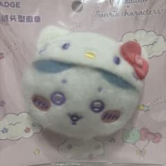 MINISO 中国限定ちいかわ × サンリオ ぬいぐるみバッジ ハローキティ