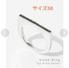 TOM WOOD Sleek Ring Top Black Spinel 50 - メルカリ