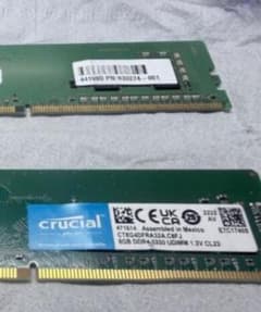 Crucial 8GB DDR4 3200 UDIMM メモリー 本体のサムネイル