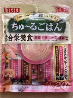 いなば ちゅ〜るごはん とりささみ・ビーフバラエティ 14g×20本のサムネイル