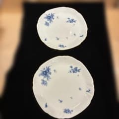 大倉陶園　金彩ブルーフラワー　ケーキ皿2枚セット 大倉陶園 金彩ブルーフラワー ケーキ皿2枚セット - メルカリ