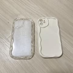 iPhone用ケース クリア・ホワイト 2点セット　iPhone11のサムネイル