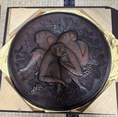 山下恒雄作 繁栄 純銅製鍛金飾額 飾り 彫刻 アンティーク - メルカリ