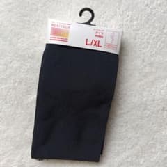 未使用品　UNIQLO HEATTECH タイツ L/XL ブラックのサムネイル