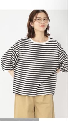スタジオクリップ　USAコットンタックパフスリーブTシャツのサムネイル