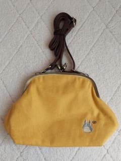 ✨美品✨となりのトトロ ぱちっとぱかっと がま口ショルダーバッグ黄色