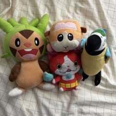 キャラクターぬいぐるみ 4点セットのサムネイル