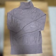 CASHMERE ピンク タートルネックセーターのサムネイル