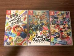 【動作確認済】NintendoSwitchソフト スマブラマリオカート・パーティ 動作確認済】NintendoSwitchソフト スマブラマリオカート・パーティ