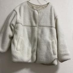 白　レディース　薄手ボアのサムネイル