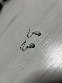 ラリマーピアス（シンプルめ）値下げのサムネイル