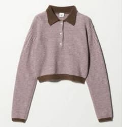 6(ROKU) アルパカウールナイロン ポロニット - メルカリ