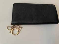 Christian Dior 긴 지갑 블랙