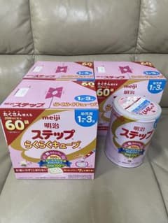 明治 ステップらくらくキューブ 60個入り3個+明治ステップ缶　800g 1個のサムネイル