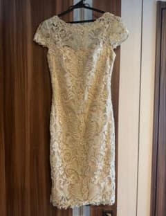 TADASHI SHOJI ページュ　アイボリー レースドレス サイズ0 TADASHI SHOJI ページュアイボリー レースドレス サイズ0