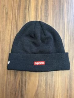 20AW Supreme New Era ニット帽 ビーニー ブラックのサムネイル