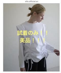 未使用 ella_selectshop トップス ブラウス 白 - メルカリ