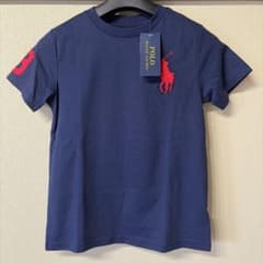 【新品タグ付】POLO RALPH LAUREN キッズ Tシャツ ネイビー 6のサムネイル