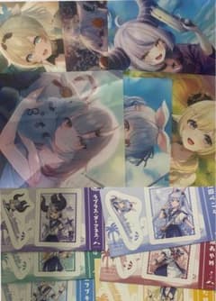 ホロライブクリアファイル全6種類　オリジナルステッカー全6種類コンプリートセットのサムネイル