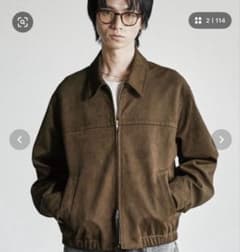 【新品・完売品】WYM LIDNM フェイクスエードジップブルゾン ブラウン M WYM LIDNM フェイクスエード ジップブルゾン ブラウン M 新品未使用