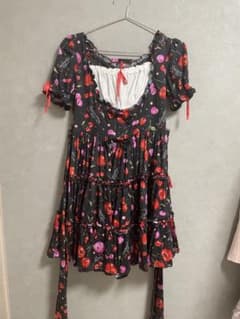 metamorphose　Vintage Cherryティアードワンピースのサムネイル