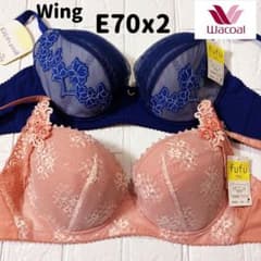 E70 ワコール ウング ブラジャー 2枚セット - メルカリ