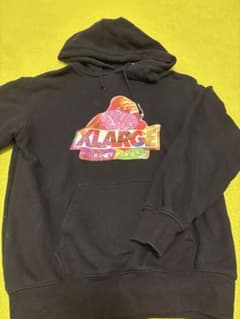 XLARGE カラフルプリント ブラックパーカー Sのサムネイル