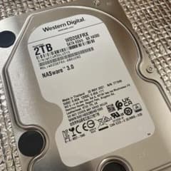 RMA返品保証品　使用4時間  WD Red  NAS用 HDD 2TBのサムネイル