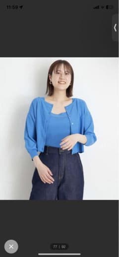 a.v.vショート丈レイヤードアンサンブルニットのサムネイル