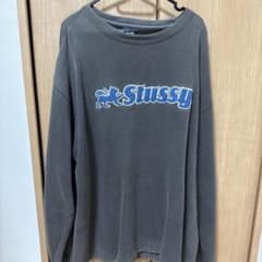 90s Stüssy スウェット Lサイズ クリーム色 ステューシー　刺繍 90s Stüssy スウェット Lサイズ クリーム色 ステューシー 刺繍