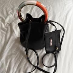 MARNI マルニマーケット ストライプ トートバッグ INDIAN ORANG | Shop 