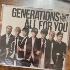 GENERATIONS/ALL FOR YOU CD 未開封新品のサムネイル