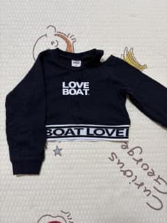 LOVE BOAT クロップドTシャツ ブラック 95sizeのサムネイル