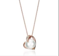 STAR JEWELRY K10 パールインザハート ネックレス - メルカリ