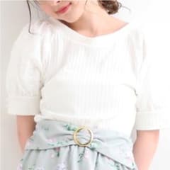 新品タグ付き♡MAJESTIC LEGON♡ ラグラン刺繍リブトップスのサムネイル