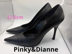 Pinky&Dianne ピンキー＆ダイアン 本革 黒パンプス 22.5cmのサムネイル