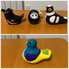 ヤチコダルマ　鳩笛　八咫烏はりこ　みくじ鳩　4点 m16191421097_1.jpg?1775295767