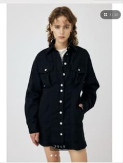 MOUSSY デニムワンピース TUCK WAIST DENIM ミニドレスのサムネイル