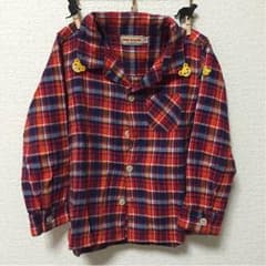 美品 ミキハウス チェックシャツのサムネイル