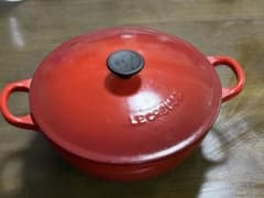Le Creuset 両手鍋 22cm 赤 ル・クルーゼ - メルカリ