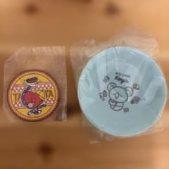BT21 고무 코스터 다채로운 플레이트 2 종 세트